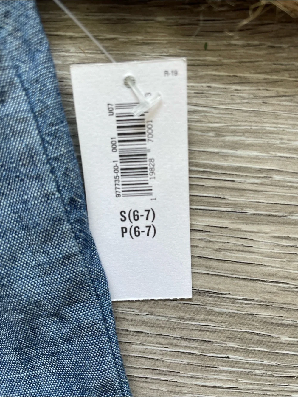 Old Navy Sleeveless Chambray Embroidered Shift Dress - Blue